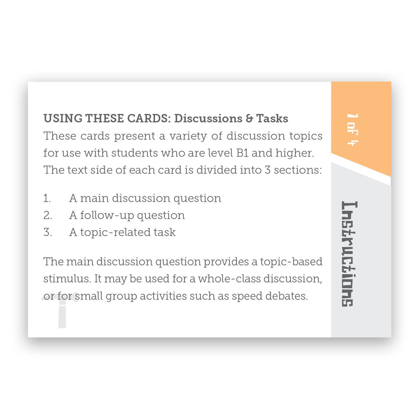 Discuss This | TEFL Activity Cards - TEFL-Toolkit.com