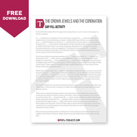 Thumbnail for The Crown Jewels & The Coronation Gap-Fill | EFL Worksheets - TEFL-Toolkit.com