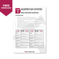 Thumbnail for Valentine's Day Activities | EFL Worksheets - TEFL-Toolkit.com